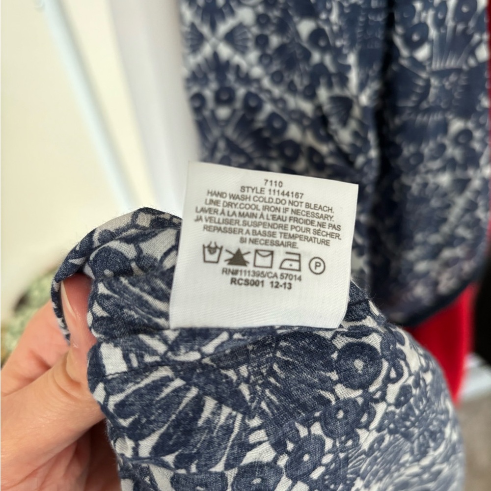 Tory Burch Navy and White Patterned Dress - Picture 15 of 15